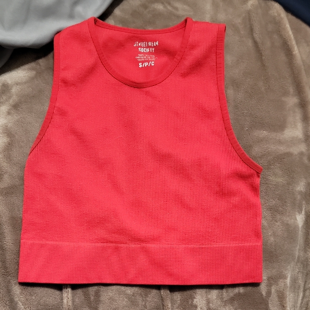 Red Crop Top